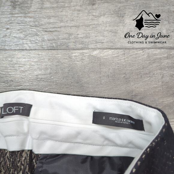 Loft Marisa Skinny Pants Size 0 - Picture 2 of 6